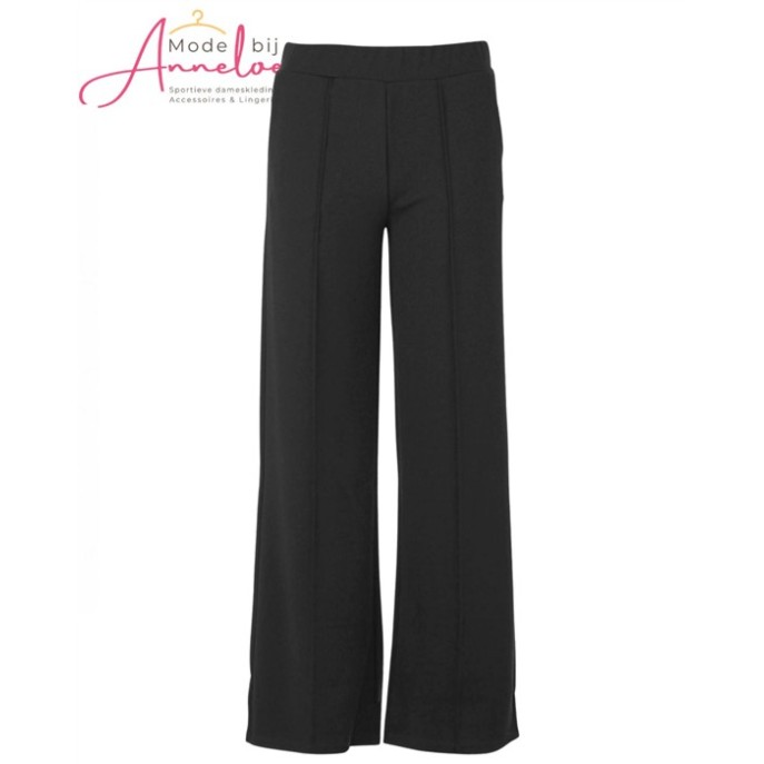 Enjoy Dames Pantalon wide leg zwart 416130 Enjoy Dames Pantalon wide leg zwart 416130